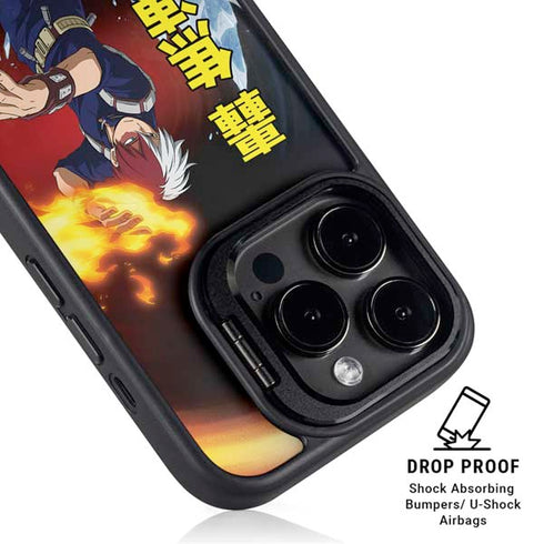 My Hero Academia Shoto Todoroki Season 4 iPhone 15 Pro Kickstand Case